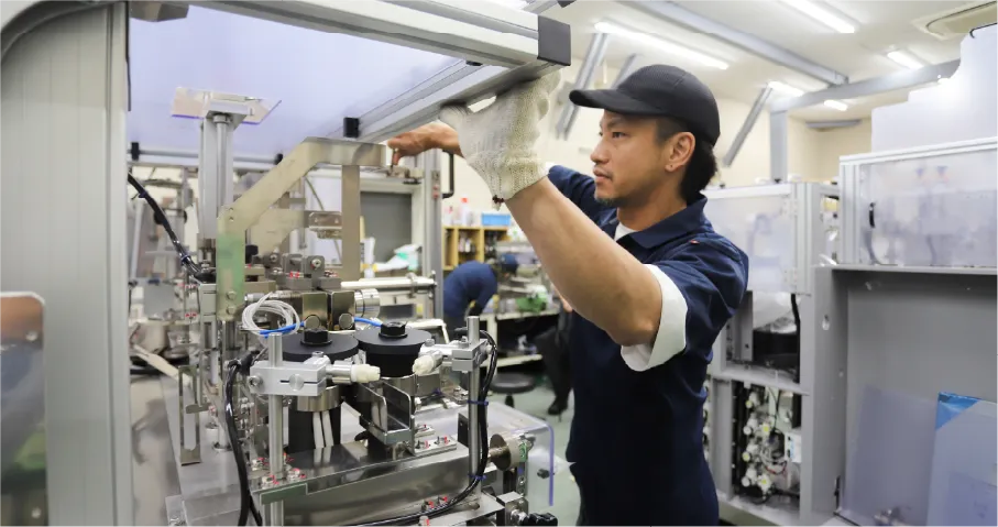 自動包装機部品加工及び組立